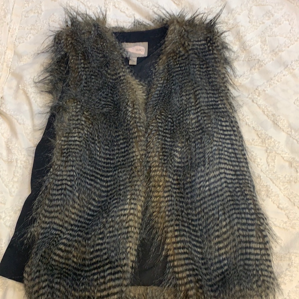 Faux fur vest